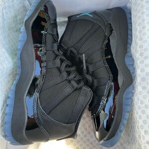 Jordan 11 Retro Black and Blue Sneakers. Never Worn
